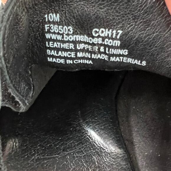 BORN Mendocino Distressed Suede Ankle Boot 2 inch Heel in Black Women’s Size 10M - Picture 15 of 15